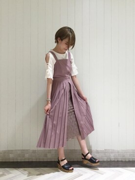 マジェスティックレゴンルミネ池袋店スタッフさん（レディース・163cm）の夏コーディネート
