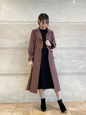 「池袋ルミネ」｜「アイテム（ブーツ）」を使った、マジェスティックレゴンルミネ池袋店スタッフさん（レディース・163cm）の秋コーディネート