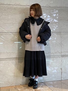 マジェスティックレゴンルミネ池袋店スタッフさん（レディース・158cm）の冬コーディネート