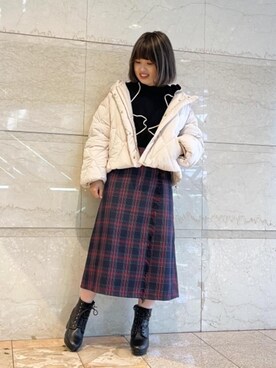 マジェスティックレゴンルミネ池袋店スタッフさん（レディース・158cm）の冬コーディネート