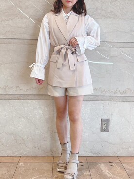 マジェスティックレゴンルミネ池袋店スタッフさん（レディース・154cm）の春コーディネート