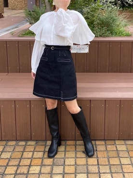 マジェスティックレゴンルミネ池袋店スタッフさん（レディース・154cm）の秋コーディネート