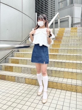 「標準身長」｜マジェスティックレゴンルミネ池袋店スタッフさん（レディース・154cm）の春コーディネート