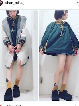 「RBT（アールビーティ）のアイテム（その他アウター）」を使った、ちゃすこさん（レディース・153cm）の冬コーディネート