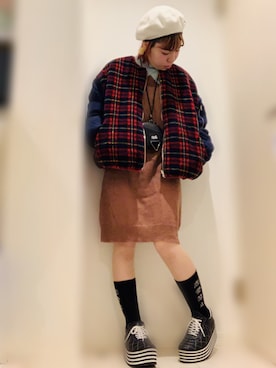 ちゃすこさん（レディース・153cm）の冬コーディネート