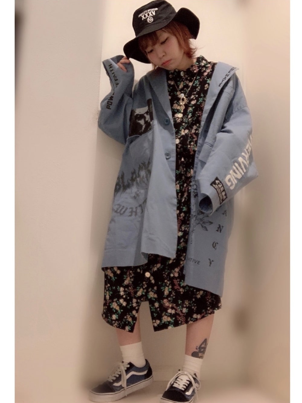 「RNA、平成最後のWEARISTAセンバツ」｜「RNAのD1458 フラワー×刺繍ワンピース（ワンピース、ブラック系）」を使った、ちゃすこさん（レディース・153cm）の春コーディネートの1枚目の写真