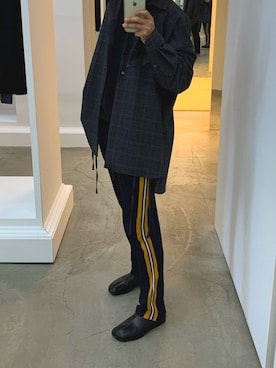 「yoke」｜「アイテム（スリッポン）」を使った、kotaさん（メンズ・175cm）の春コーディネート