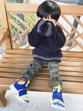 「もこもこ」｜Kaoceanさん（キッズ・90cm）の冬コーディネート