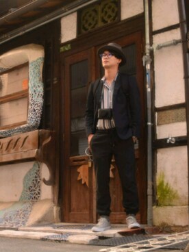 カメラ カメラグッズを使った レトロ のメンズ人気ファッションコーディネート Wear