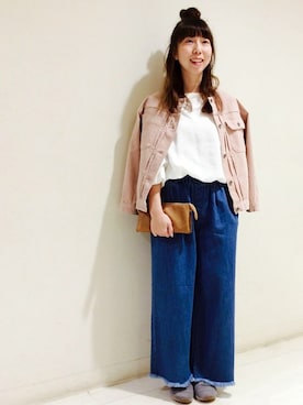 「LBC（エルビーシー）のアイテム（ブルゾン）」を使った、LBC STAFFさん（レディース・158cm）の冬コーディネート