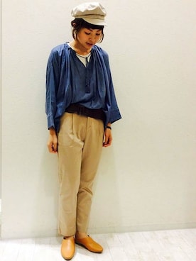 「マリン」｜「アイテム（その他シューズ）」を使った、LBC STAFFさん（レディース・158cm）の春コーディネート