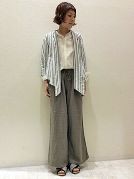 「LBC（エルビーシー）のアイテム（その他アウター）」を使った、LBC STAFFさん（レディース・158cm）の春コーディネート