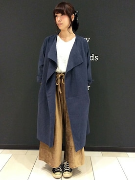 「LBC（エルビーシー）のアイテム（その他アウター）」を使った、LBC STAFFさん（レディース・158cm）の秋コーディネート