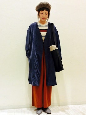 「LBC（エルビーシー）のアイテム（その他アウター）」を使った、LBC STAFFさん（レディース・158cm）の秋コーディネート