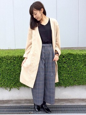 「LBC（エルビーシー）のアイテム（その他アウター）」を使った、LBC STAFFさん（レディース・158cm）の秋コーディネート