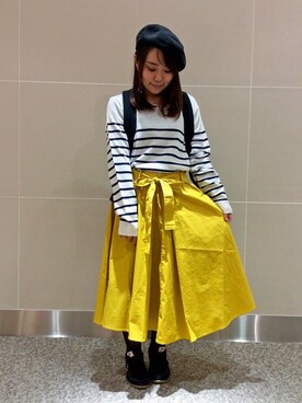 「LBC（エルビーシー）のアイテム（ハンチング/ベレー帽）」を使った、LBC STAFFさん（レディース・158cm）の冬コーディネート