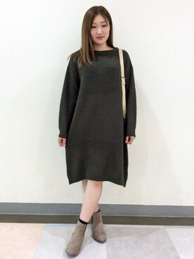「LBC（エルビーシー）のアイテム（ワンピース/ドレス）」を使った、LBC STAFFさん（レディース・158cm）の秋コーディネート