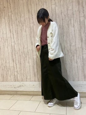 「Lee（リー）のアイテム（ブルゾン）」を使った、LBC STAFFさん（レディース・158cm）の秋コーディネート