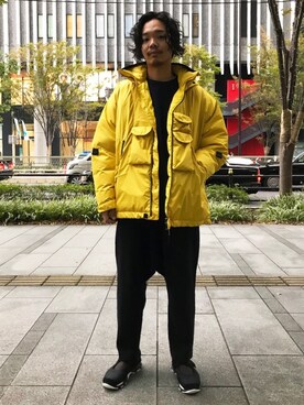 「johnbull」｜「アイテム（ダウンジャケット/コート）」を使った、Benshoさん（メンズ・178cm）の秋コーディネート