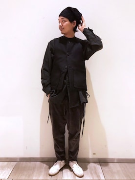 「johnbull」｜「アイテム（ニットキャップ/ビーニー）」を使った、Benshoさん（メンズ・178cm）の秋コーディネート