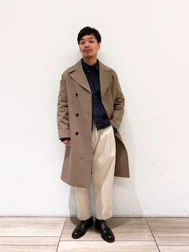「Johnbull Private labo（ジョンブルプライベートラボ）のアイテム（デニムジャケット）」を使った、Benshoさん（メンズ・178cm）の冬コーディネート
