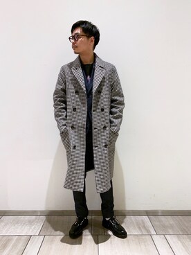 「Johnbull Private labo（ジョンブルプライベートラボ）のアイテム（その他アウター）」を使った、Benshoさん（メンズ・178cm）の冬コーディネート