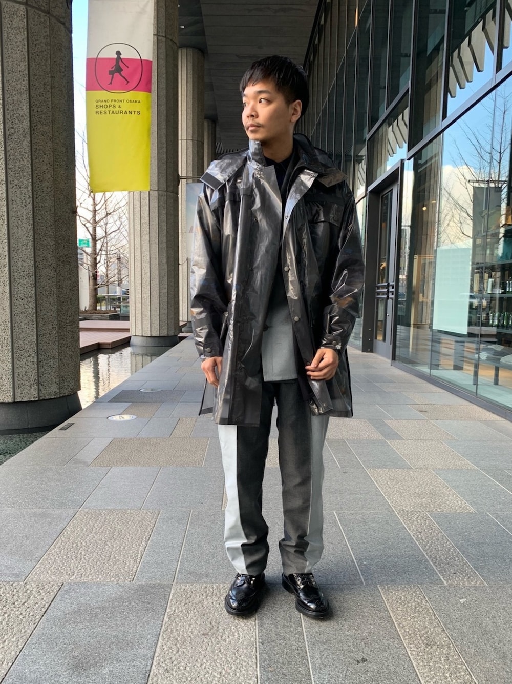 「TaaKk、theoldcuriosity、tricker's、johnbull、Johnbull Private labo、Dressages Johnbull Private labo、ジョンブル、ジョンブル　プライベート　ラボ(Johnbull Private labo)、春コーデ、ブラック」｜「TAAKKのアイテム（ジャケット/アウター、ブラック系）」を使った、Benshoさん（メンズ・178cm）の冬コーディネートの1枚目の写真