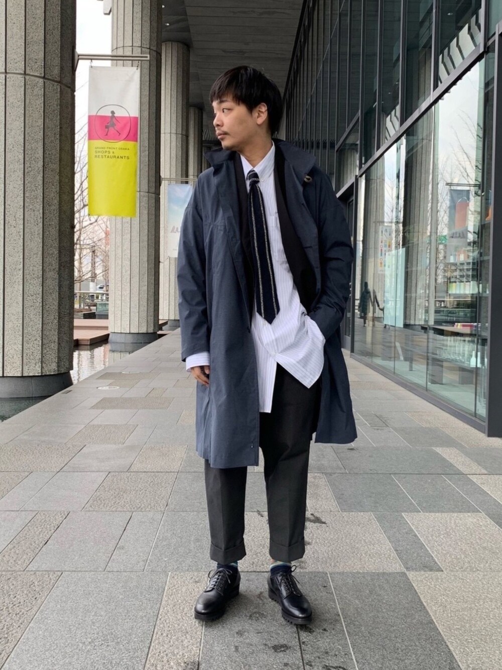 「norwegian rain、MARNI、LEMAIRE、rdv o globe、F'lli Giacomettii、jupebyjakie、johnbull、Johnbull Private labo、Dressages Johnbull Private labo、ジョンブル　プライベート　ラボ(Johnbull Private labo)」｜「Norwegian Rainのアイテム（ジャケット/アウター、ブルー系）」を使った、Benshoさん（メンズ・178cm）の冬コーディネートの1枚目の写真
