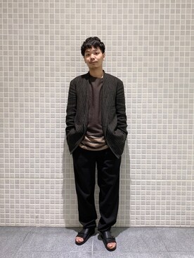 「LEMAIRE（ルメール）のアイテム（ジャケット/アウター）」を使った、Benshoさん（メンズ・178cm）の春コーディネート