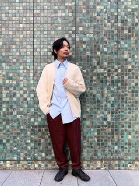「MARNI（マルニ）のアイテム」を使った、Benshoさん（メンズ・177cm）の秋コーディネート