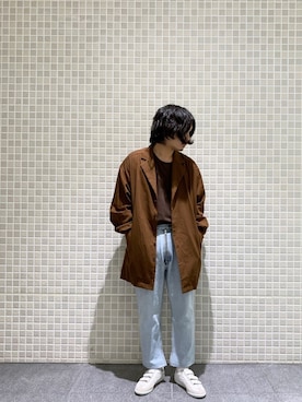 「yoko sakamoto（ヨーコサカモト）のアイテム」を使った、Benshoさん（メンズ・177cm）の冬コーディネート