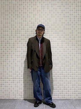 「MARNI（マルニ）のアイテム（ジャケット/アウター）」を使った、Benshoさん（メンズ・177cm）の冬コーディネート