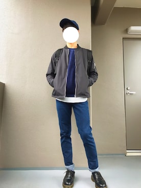 「SEVENDAYS=SUNDAY（セブンデイズサンデイ）のアイテム（レッグウェア）」を使った、panさん（メンズ・175cm）の冬コーディネート