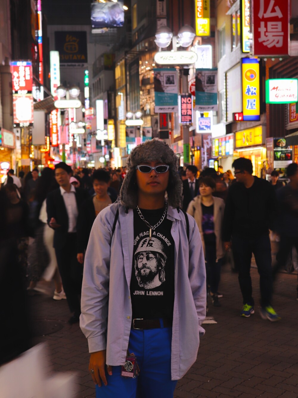 「やっぱりストリートが好き、シンプル、ビッグシルエット、ストリート、古着、おしゃれさんと繋がりたい、秋、コピペ、秋冬コーデ」｜「POLO RALPH LAURENのアイテム（シャツ/ブラウス、ブルー系）」を使った、しまさん（メンズ・180cm）の秋コーディネートの1枚目の写真