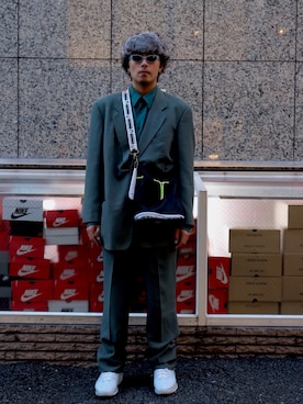 「GIORGIO ARMANI（ジョルジオアルマーニ）のアイテム（ジャケット/アウター）」を使った、しまさん（メンズ・180cm）の秋コーディネート
