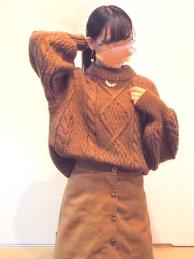 n e k o .さん（レディース・155cm）の冬コーディネート