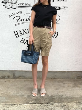 「Ciki（シキ）のアイテム（アクセサリー）」を使った、nachi0604さん（レディース・170cm）の夏コーディネート