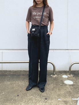 「Eddie Bauer（エディーバウアー）のアイテム（パンツ）」を使った、nachi0604さん（レディース・170cm）の夏コーディネート