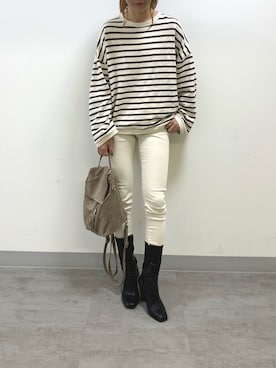 「OZOC（オゾック）のアイテム（バックパック/リュック）」を使った、nachi0604さん（レディース・170cm）の秋コーディネート