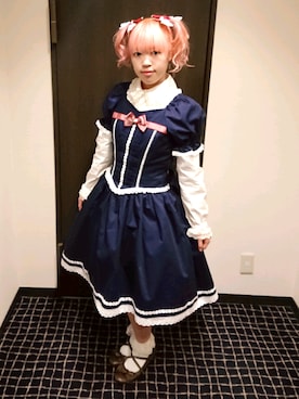 「BABY, THE STARS SHINE BRIGHT」｜「アイテム（ワンピース/ドレス）」を使った、みーなさん（レディース・152cm）の春コーディネート