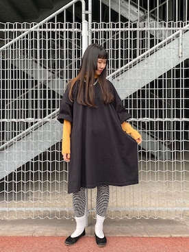 「Hのアイテム」を使った、きんたさん（レディース・159cm）の春コーディネート