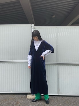 「SUPERTHANKS」｜「アイテム（ブーツ）」を使った、きんたさん（レディース・159cm）の冬コーディネート