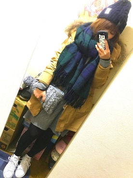「WEAR昭和部」｜「アイテム（モッズコート）」を使った、めぐきちさん（レディース・164cm）の冬コーディネート