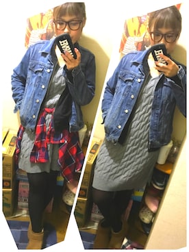 「WEAR昭和部」｜「アイテム（ブルゾン）」を使った、めぐきちさん（レディース・164cm）の春コーディネート