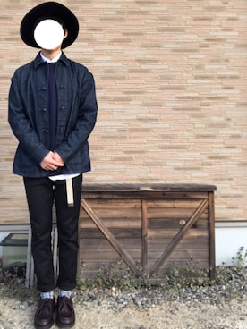 「DANKE SCHON（ダンケシェーン）のアイテム（帽子）」を使った、kaikunさん（メンズ・168cm）の春コーディネート