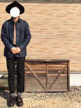 「DANKE SCHON（ダンケシェーン）のアイテム（帽子）」を使った、kaikunさん（メンズ・168cm）の春コーディネート