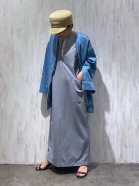 「春カラー」｜「アイテム（キャスケット）」を使った、fujiさん（レディース・147cm）の春コーディネート