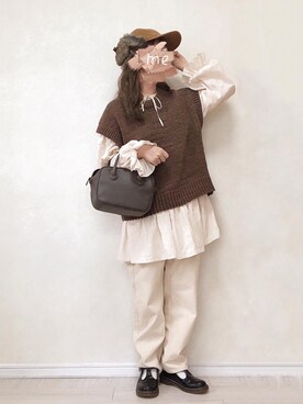 harunaさん（レディース・153cm）の秋コーディネート