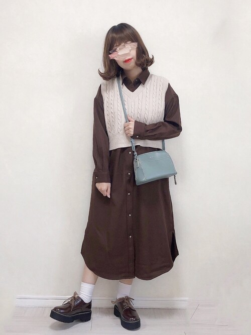 Haruna Guのシャツワンピースを使ったコーディネート Wear