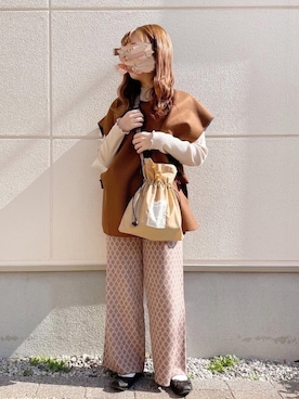 harunaさん（レディース・153cm）の冬コーディネート